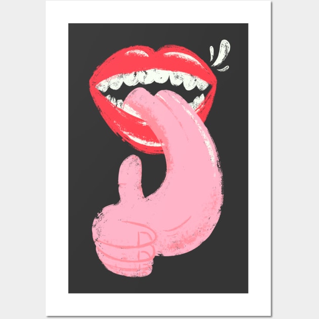 Tongue Wall Art by jefcaine